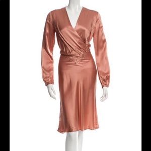 Burberry silk midi dress